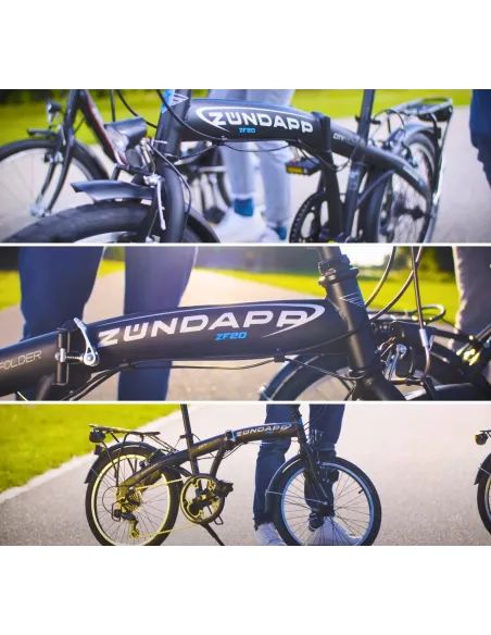 Rower Składany Miejski 20 Revo Męski Damski Dzwonek Oświetlenie Bagażnik