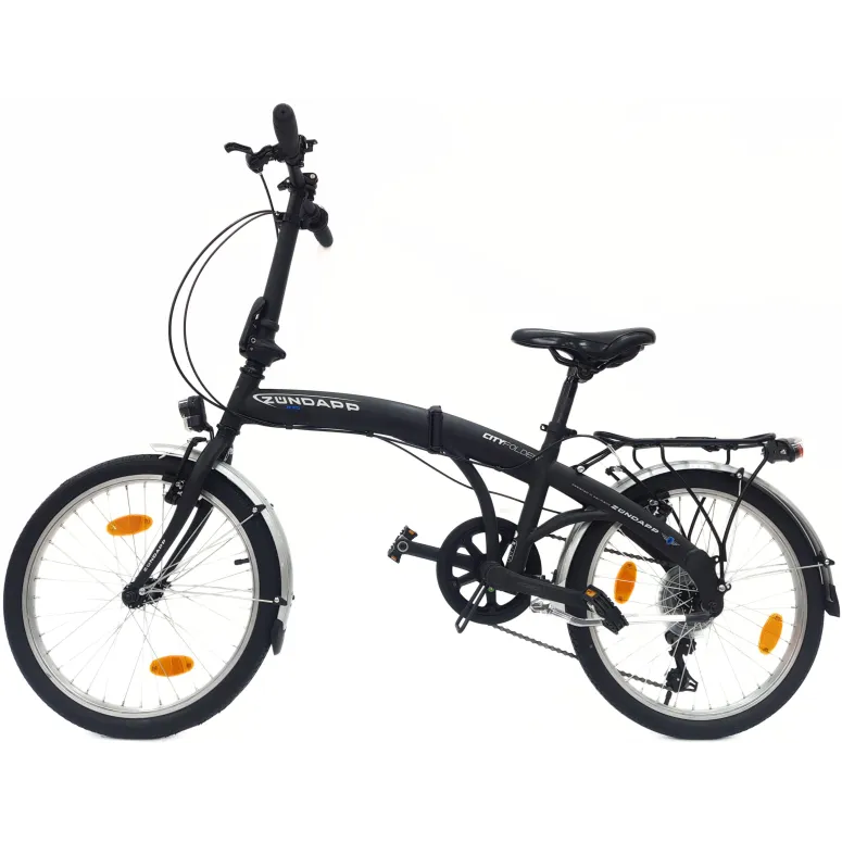 Rower Składany Miejski 20 Revo Męski Damski Dzwonek Oświetlenie Bagażnik