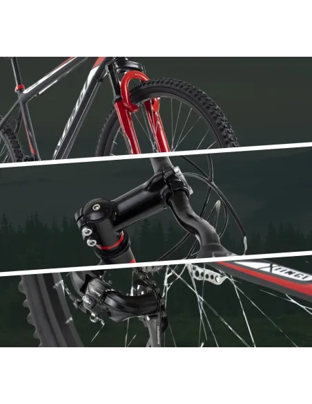 Rower Górski 26 Stal Młodzieżowy MTB Hardtail Tarcze Amortyzacja Dzwonek