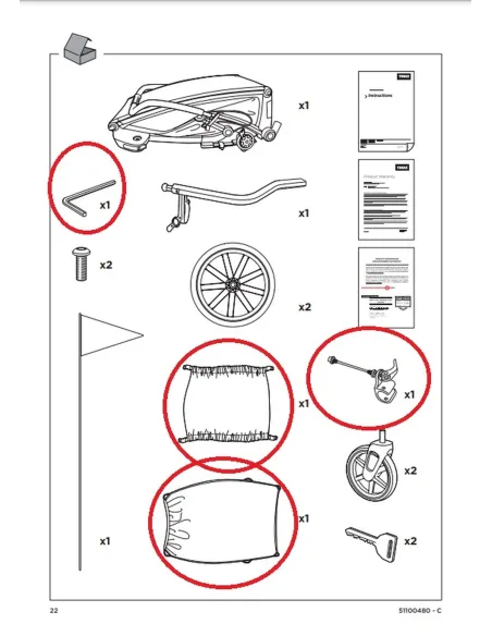 Przyczepka Rowerowa Thule Chariot Sport 1 Yellow Wózek Do Roweru Składana