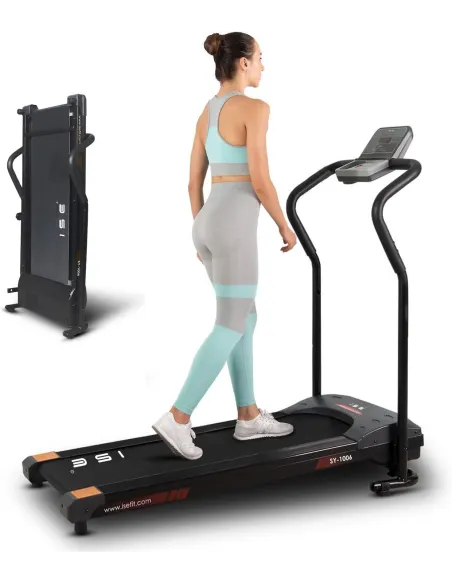 Bieżnia Domowa Elektryczna ISE SY1006 Składana Pod Łóżko 10 km/h Do 120kg