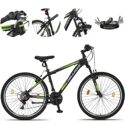 Rower Górski 26 Aluminium Młodzieżowy MTB Hardtail Revo Dzwonek Odblaski