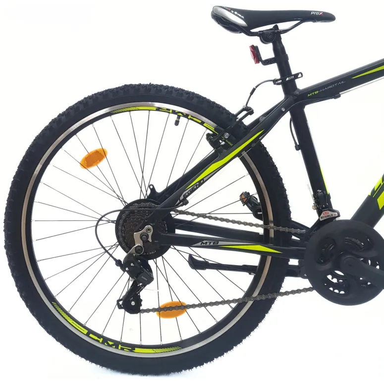 Rower Górski 26 Aluminium Młodzieżowy MTB Hardtail Revo Dzwonek Odblaski