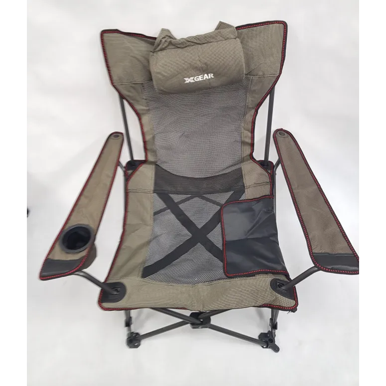Krzesło Turystyczne Z Oparciem Wędkarskie Składane Przenośne Kempingowe