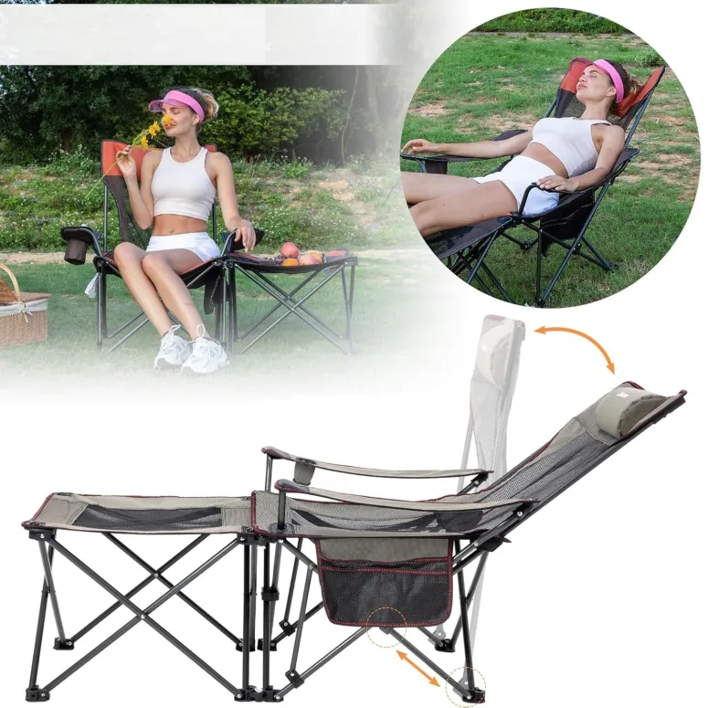 Krzesło Turystyczne Z Oparciem Wędkarskie Składane Przenośne Kempingowe