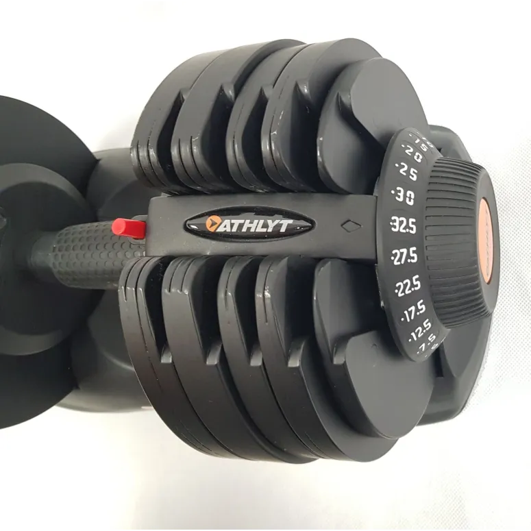 Hantla Regulowana Athlyt Sztangielka Siłownia Szybka Regulacja 2,5-32,5KG