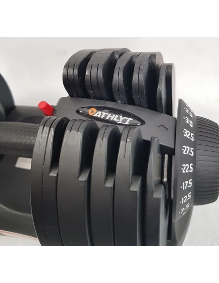 Hantla Regulowana Athlyt Sztangielka Siłownia Szybka Regulacja 2,5-32,5KG