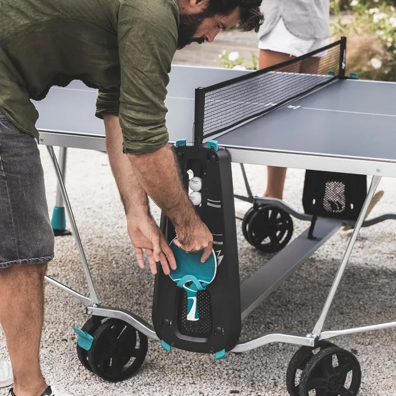 Stół Do Tenisa Stołowego Pingpong Cornilleau 200x Outdoor Szary Składany