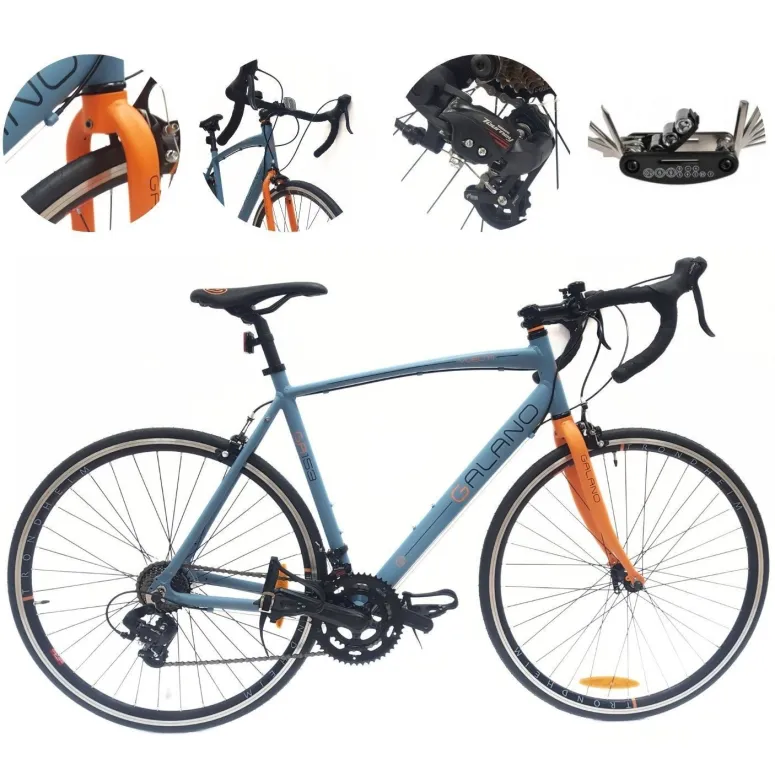 Rower Szosowy 28 Alu Męski Damski Dual Pivot Klamkomanetki Dzwonek Lekki