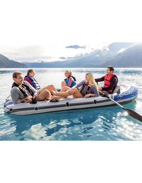 Ponton Intex Excursion 5 68325 Wędkarski Duży 5 Osób Pompka + Wiosła Zestaw