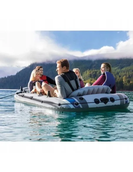 Ponton Intex Excursion 5 68325 Wędkarski Duży 5 Osób Pompka + Wiosła Zestaw