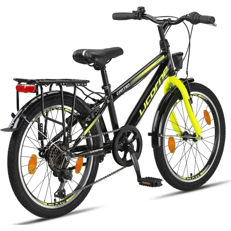 Rower Dziecięcy 20 Stalowy Stopka Światła Bagażnik Odblaski Dzwonek Revo