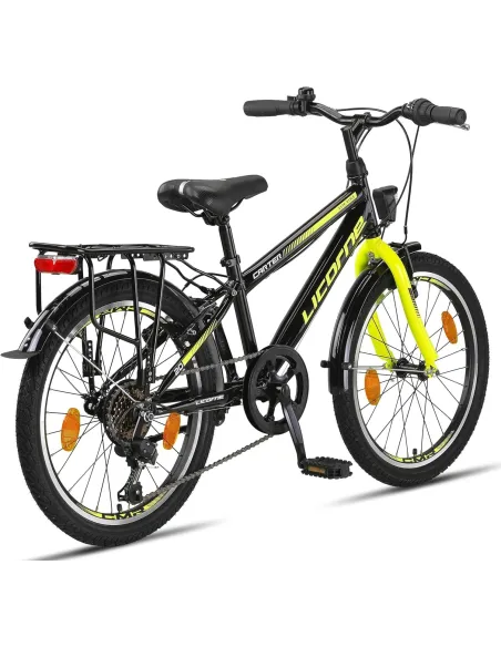 Rower Dziecięcy 20 Stalowy Stopka Światła Bagażnik Odblaski Dzwonek Revo