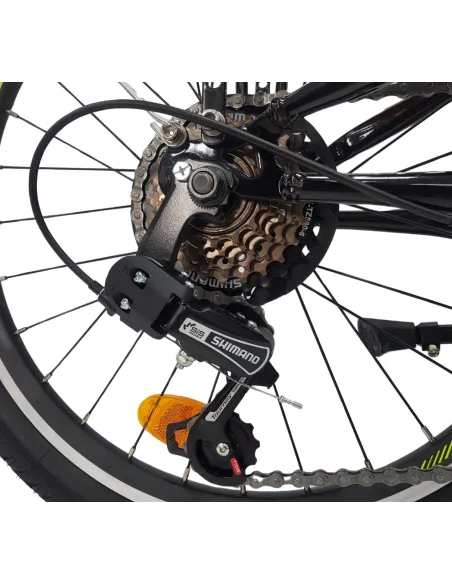 Rower Dziecięcy 20 Stalowy Stopka Światła Bagażnik Odblaski Dzwonek Revo