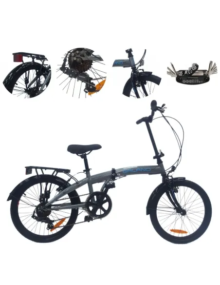 Rower Składany 20 Męski Damski Bagażnik Odblaski Dzwonek Stopka Błotniki
