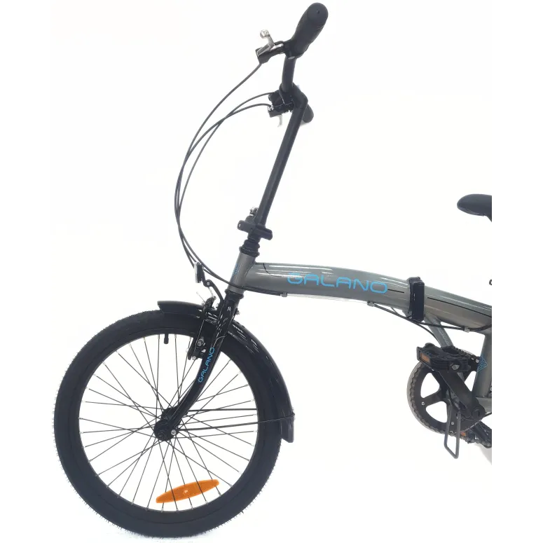 Rower Składany 20 Męski Damski Bagażnik Odblaski Dzwonek Stopka Błotniki