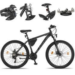 Rower Górski 27,5 Hardtail Alu Męski Damski Cyngle Sakwa Dzwonek Odblaski