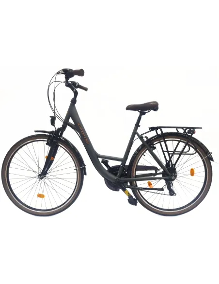 Rower Miejski Damski 28 Stal Revoshift Dzwonek Oświetlenie Stopka Bagażnik