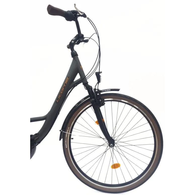 Rower Miejski Damski 28 Stal Revoshift Dzwonek Oświetlenie Stopka Bagażnik