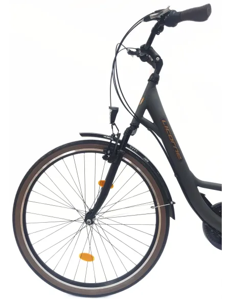 Rower Miejski Damski 28 Stal Revoshift Dzwonek Oświetlenie Stopka Bagażnik