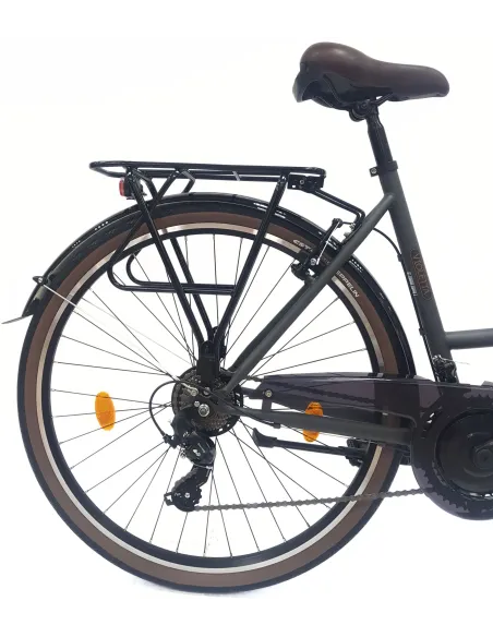Rower Miejski Damski 28 Stal Revoshift Dzwonek Oświetlenie Stopka Bagażnik