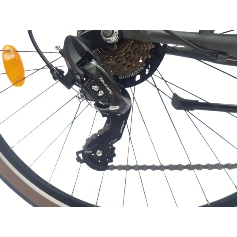 Rower Miejski Damski 28 Stal Revoshift Dzwonek Oświetlenie Stopka Bagażnik