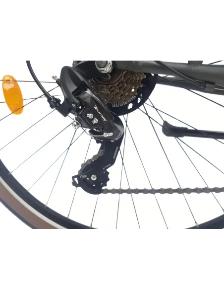 Rower Miejski Damski 28 Stal Revoshift Dzwonek Oświetlenie Stopka Bagażnik