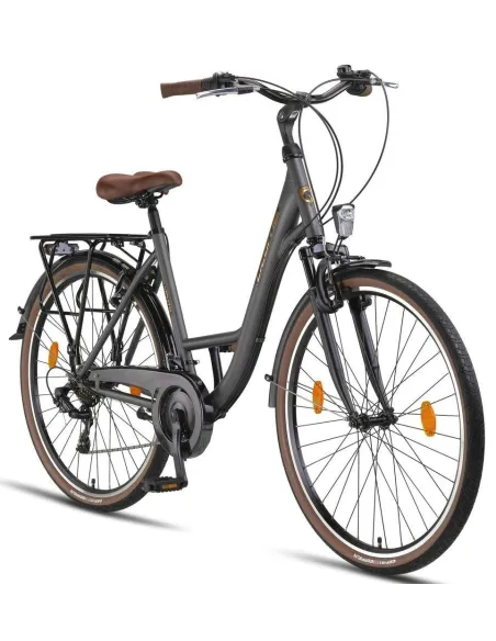 Rower Miejski Damski 28 Stal Revoshift Dzwonek Oświetlenie Stopka Bagażnik