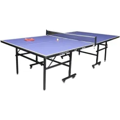 Stół Do Tenisa Stołowego PingPong TechFit T12N Niebieski Składany Mobilny