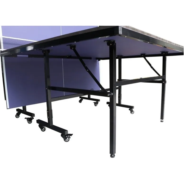 Stół Do Tenisa Stołowego PingPong TechFit T12N Niebieski Składany Mobilny