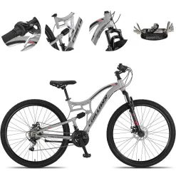 Rower Górski 29 Stal Męski Damski MTB Full Dzwonek Revo Amortyzacja Tarcze