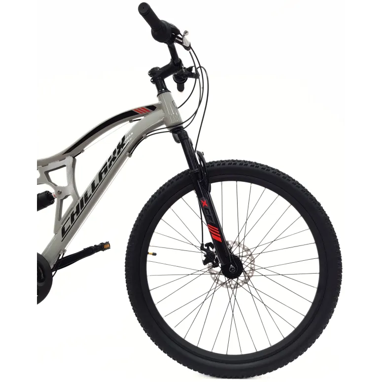 Rower Górski 27,5 Męski Damski Stal MTB Full Amor Tarcze Revoshift Dzwonek