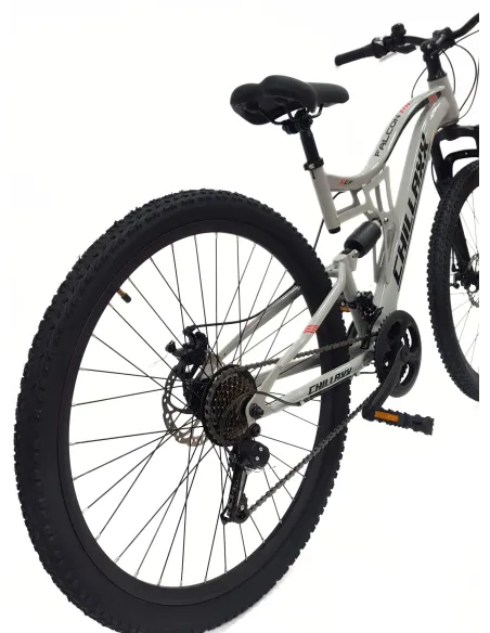 Rower Górski 27,5 Męski Damski Stal MTB Full Amor Tarcze Revoshift Dzwonek