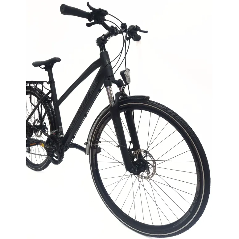 Rower Trekkingowy Damski 28 Turystyczny Bagażnik Oświetlenie Dzwonek Stopka