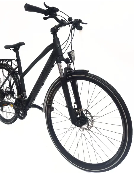 Rower Trekkingowy Damski 28 Turystyczny Bagażnik Oświetlenie Dzwonek Stopka