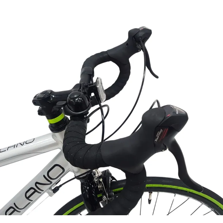 Rower Szosowy Młodzieżowy 24 Aluminiowy 14 Biegów Dzwonek Wyścigowy U Brake