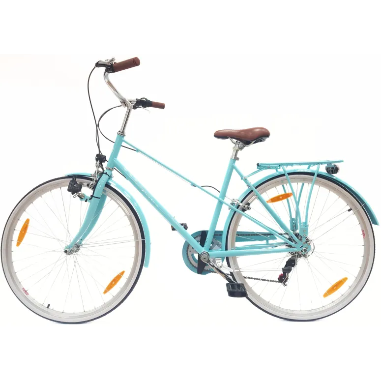 Rower Miejski Damski 28 Bagażnik Stopka Dzwonek Revo Odblask Światła Dynamo