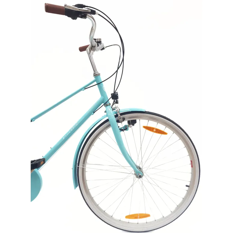 Rower Miejski Damski 28 Bagażnik Stopka Dzwonek Revo Odblask Światła Dynamo