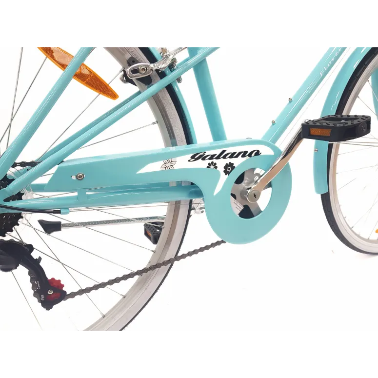 Rower Miejski Damski 28 Bagażnik Stopka Dzwonek Revo Odblask Światła Dynamo