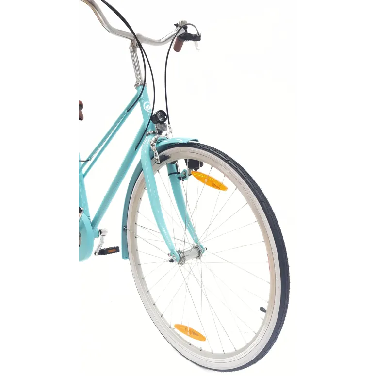 Rower Miejski Damski 28 Bagażnik Stopka Dzwonek Revo Odblask Światła Dynamo