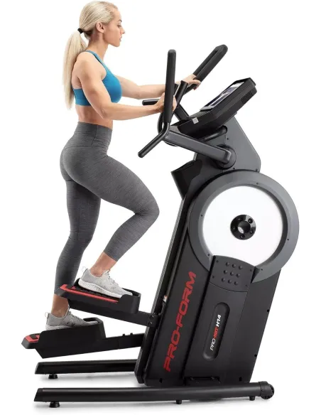 Orbitrek Bieżnia ProForm Unisex-Adult Pro HIIT H14 Ellipsentrainer Ekran HD