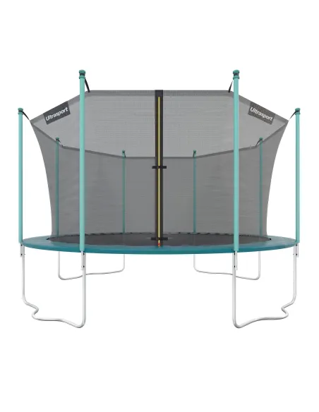 Trampolina Ogrodowa Ultrasport Wave 430cm 150kg UV Duża Dla Dzieci Zielona