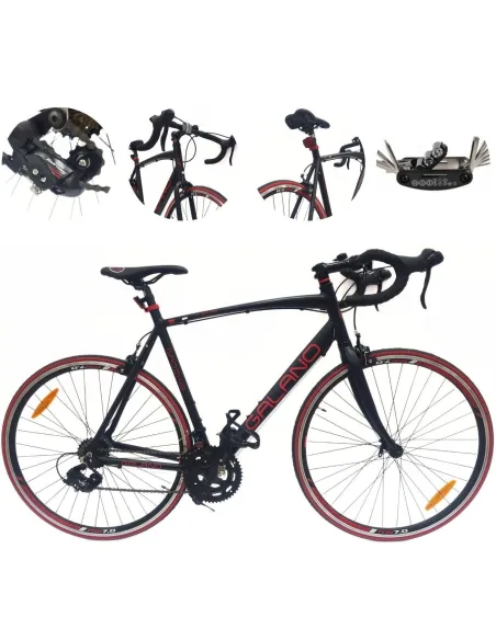 Rower Szosowy 28 Męski Damski Aluminium Klamkomanetki Odblask Dzwonek Lekki