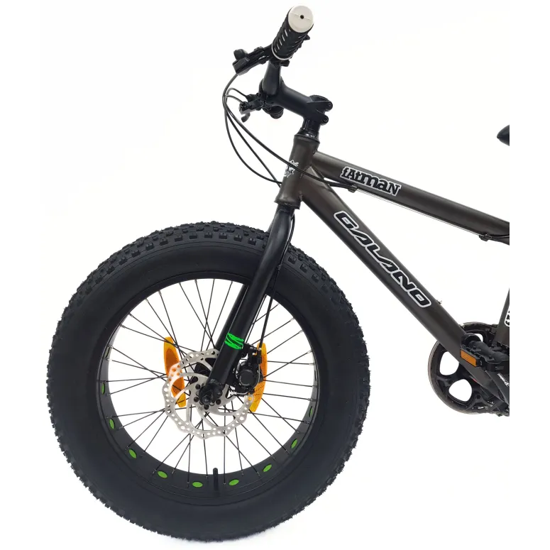 Rower Dziecięcy MTB Fatbike 20 Stal Stopka Odblaski Na Koła 7 Biegów +6lat