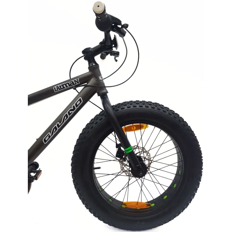 Rower Dziecięcy 20 Alu Fatbike Terenowy Górski Tarcze Stopka Szerokie Opony