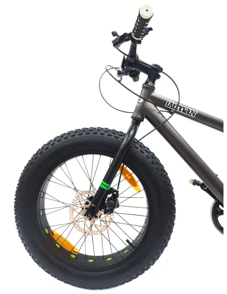 Rower Dziecięcy 20 Alu Fatbike Terenowy Górski Tarcze Stopka Szerokie Opony