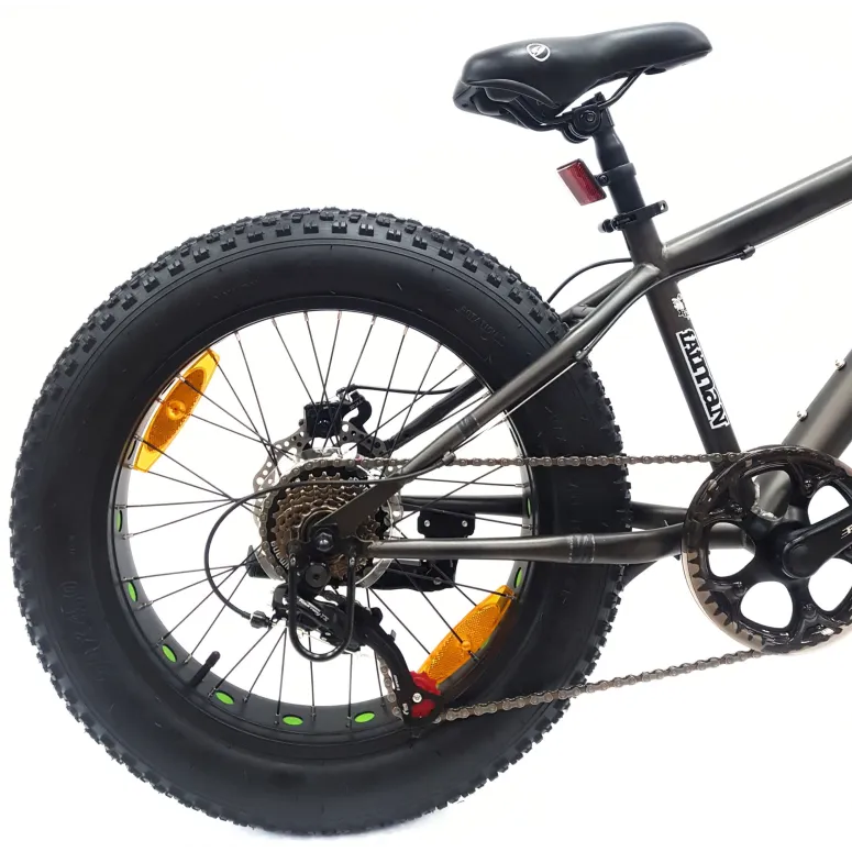 Rower Dziecięcy 20 Alu Fatbike Terenowy Górski Tarcze Stopka Szerokie Opony