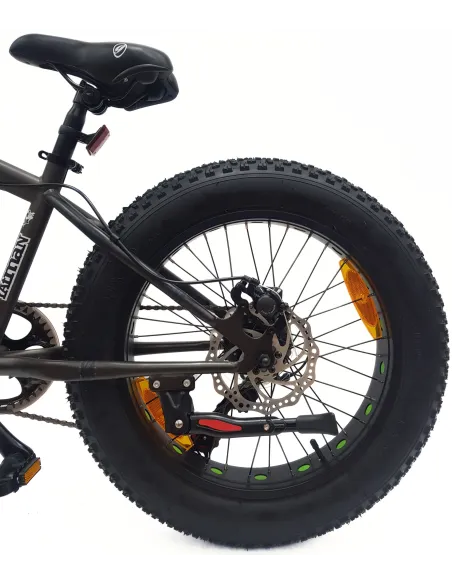 Rower Dziecięcy 20 Alu Fatbike Terenowy Górski Tarcze Stopka Szerokie Opony