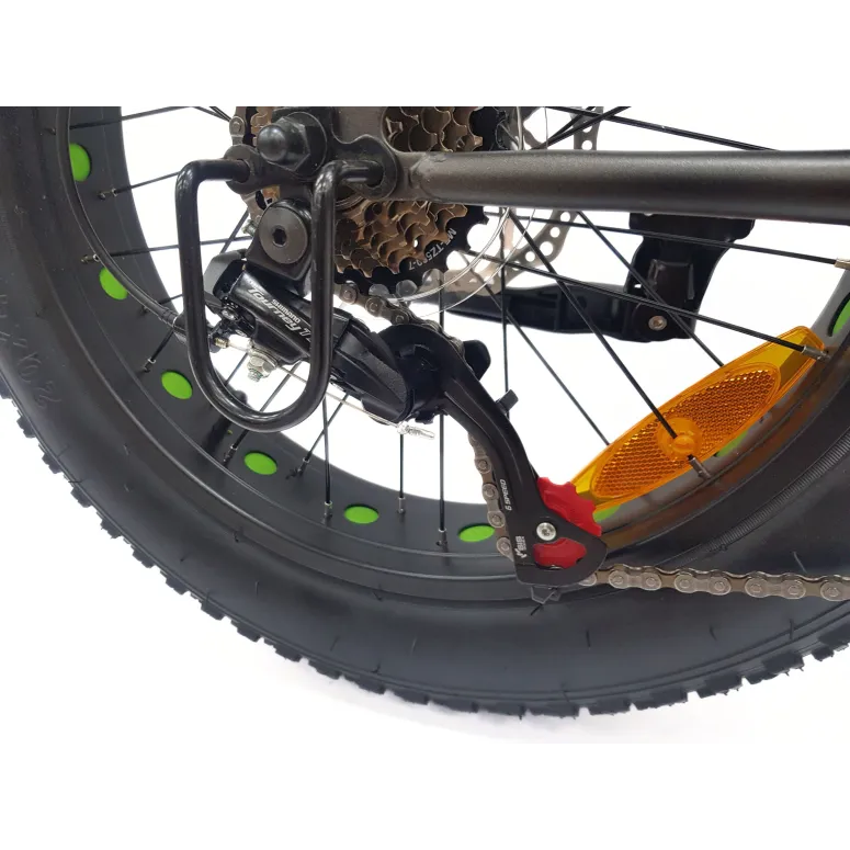 Rower Dziecięcy 20 Alu Fatbike Terenowy Górski Tarcze Stopka Szerokie Opony