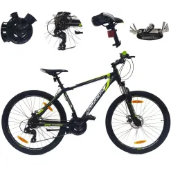 Rower Górski MTB 27,5 Alu Revo Tarczowe 21 Biegów Odblaski Dzwonek Stopka